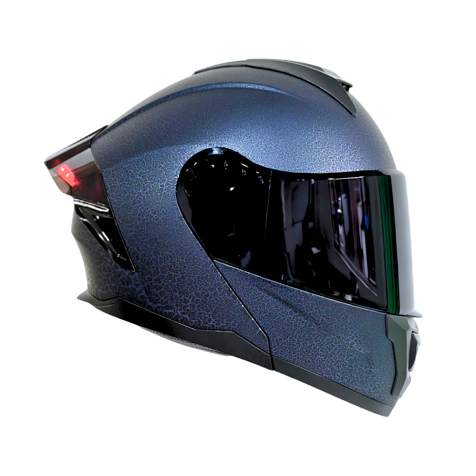 Casco EDGE Abatible Boston Sólido Azul Certificación DOT | ECE - Image 5