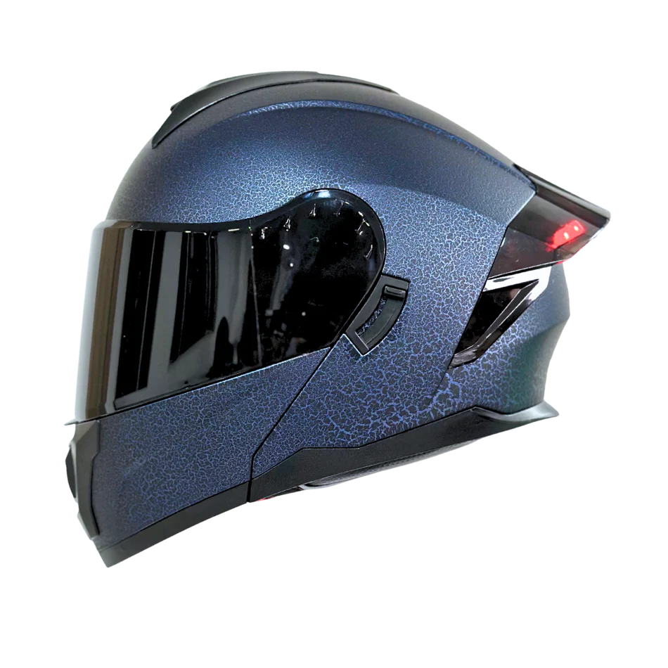 Casco EDGE Abatible Boston Sólido Azul Certificación DOT | ECE - Image 6
