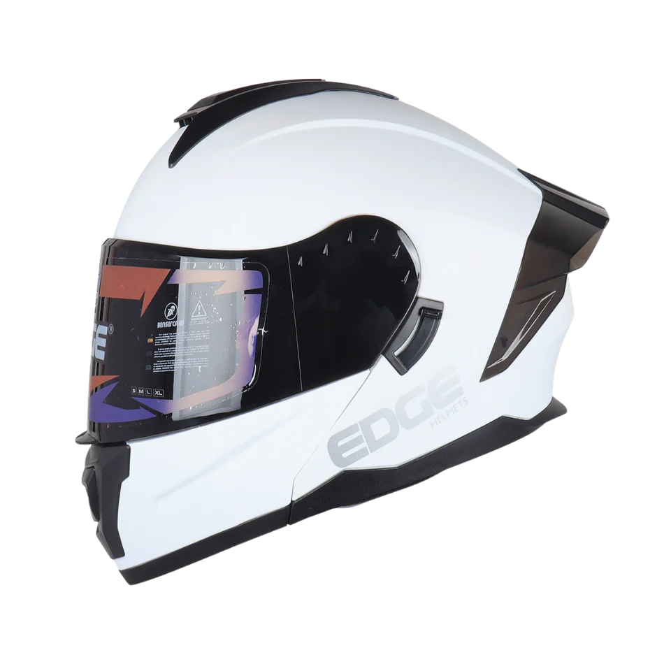 Casco EDGE Abatible Boston Sólido Blanco Certificación DOT - Image 6