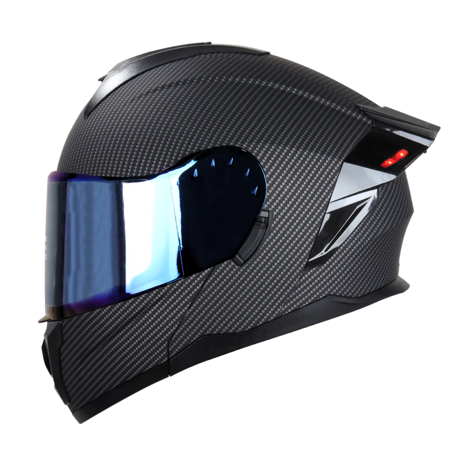 Casco EDGE Abatible Boston Diseño Carbón Certificación DOT I ECE - Image 6