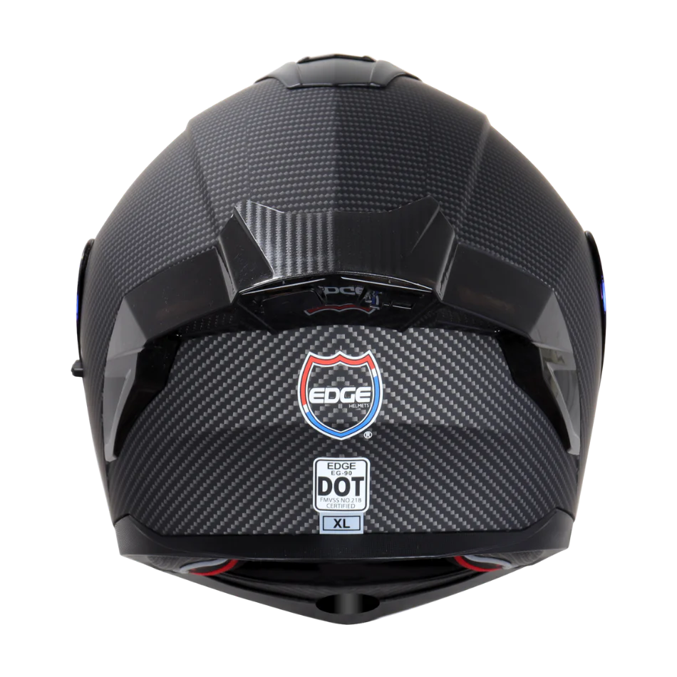 Casco EDGE Abatible Boston Diseño Carbón Certificación DOT I ECE - Image 7