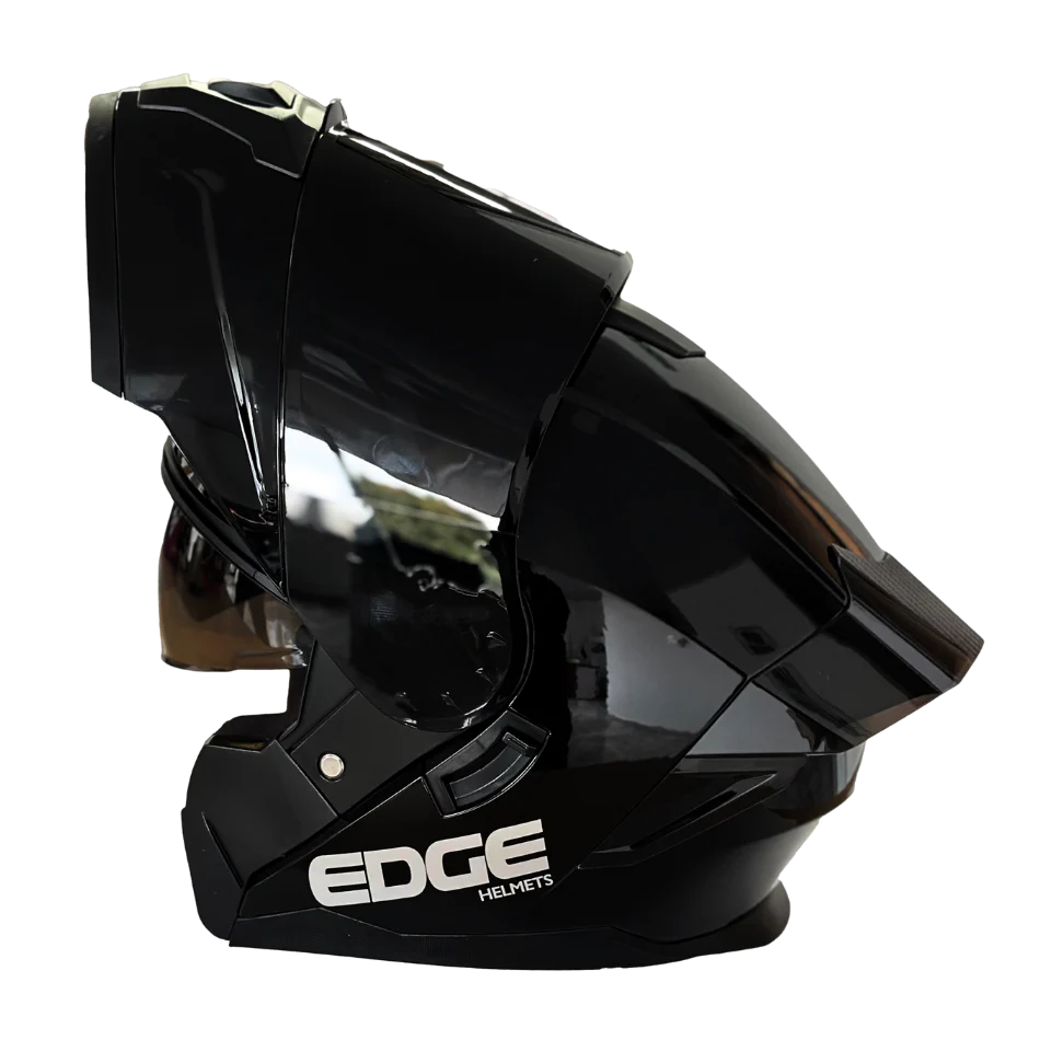 Casco EDGE Abatible Boston Sólido Negro Certificación DOT I ECE - Image 12