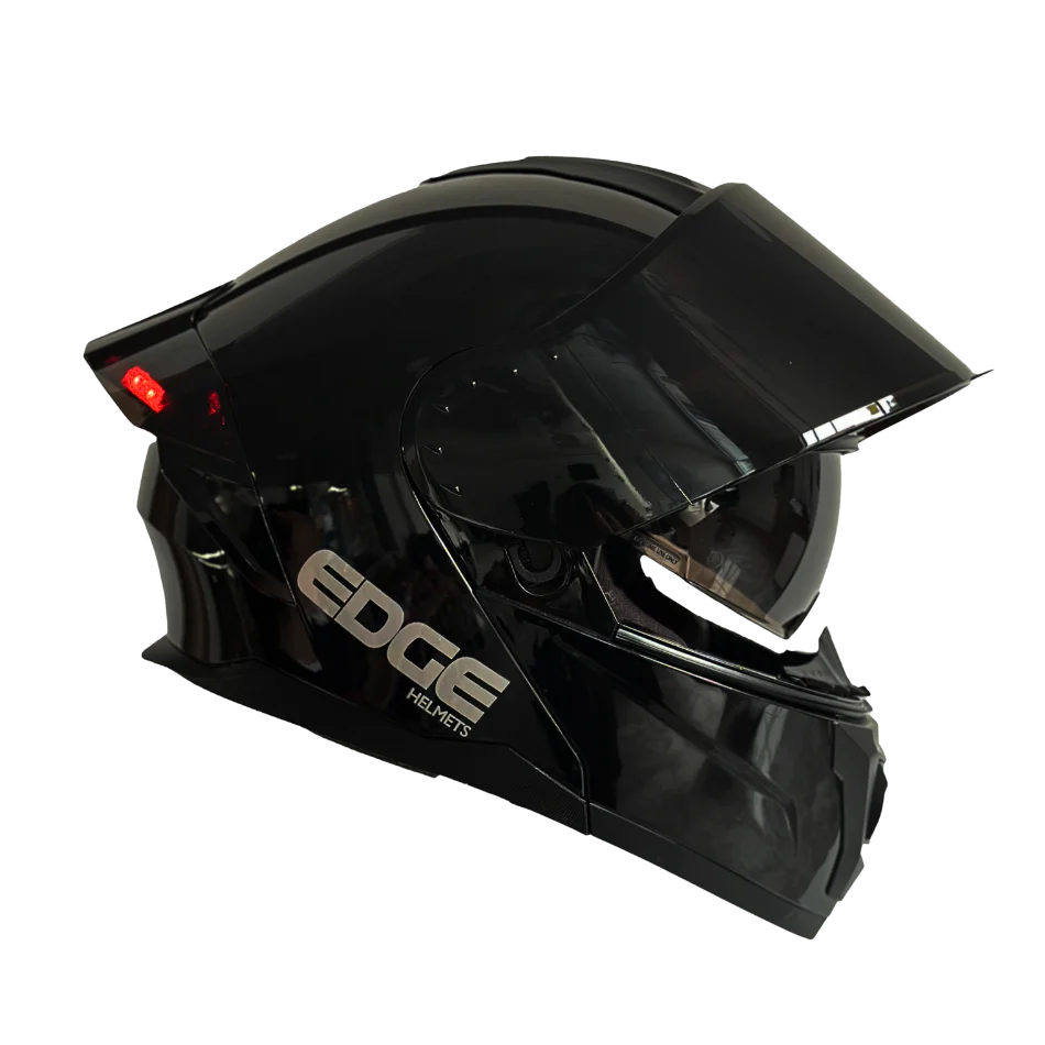 Casco EDGE Abatible Boston Sólido Negro Certificación DOT I ECE - Image 14