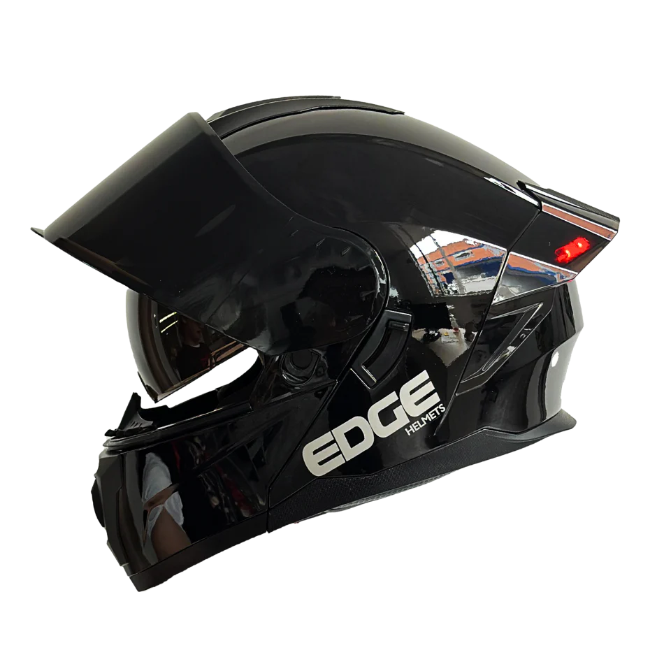 Casco EDGE Abatible Boston Sólido Negro Certificación DOT I ECE - Image 15