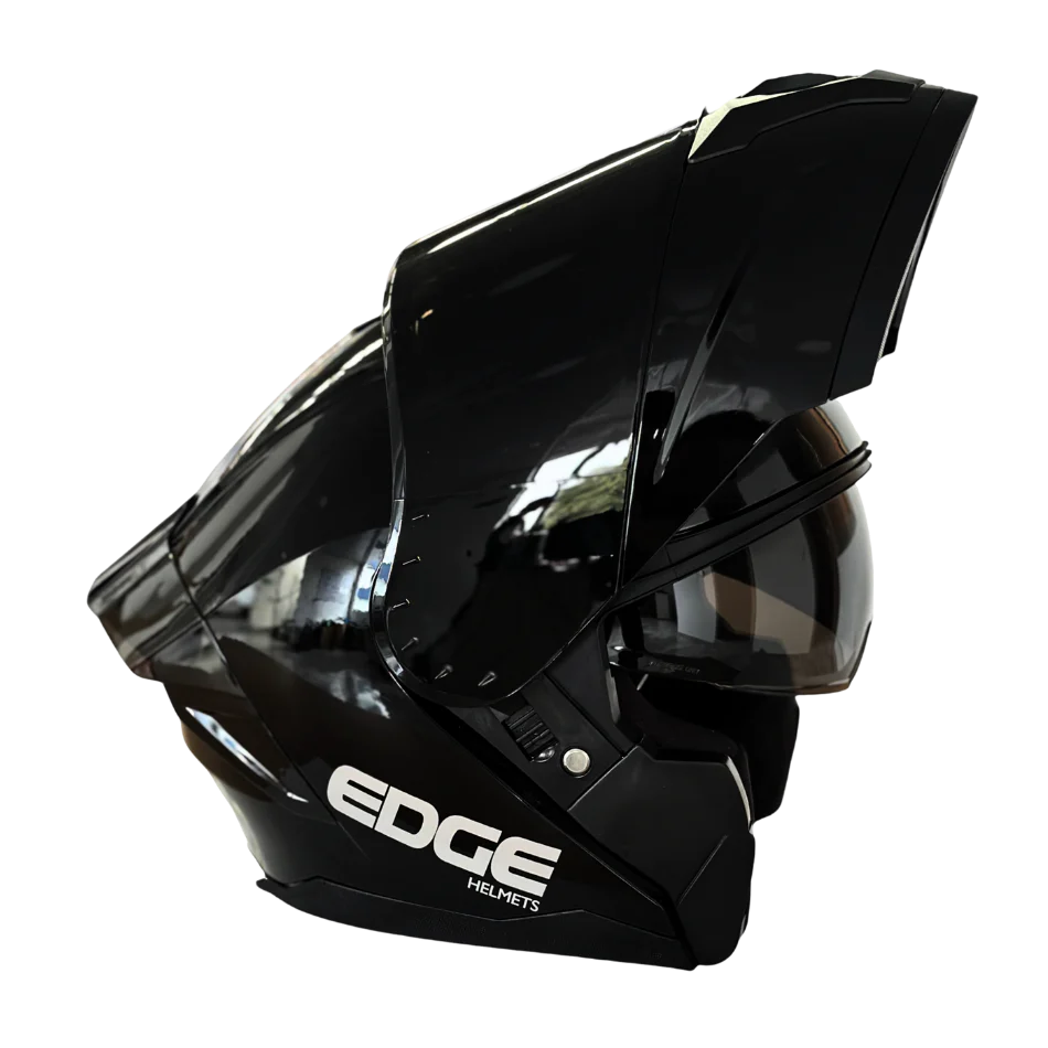 Casco EDGE Abatible Boston Sólido Negro Certificación DOT I ECE - Image 26