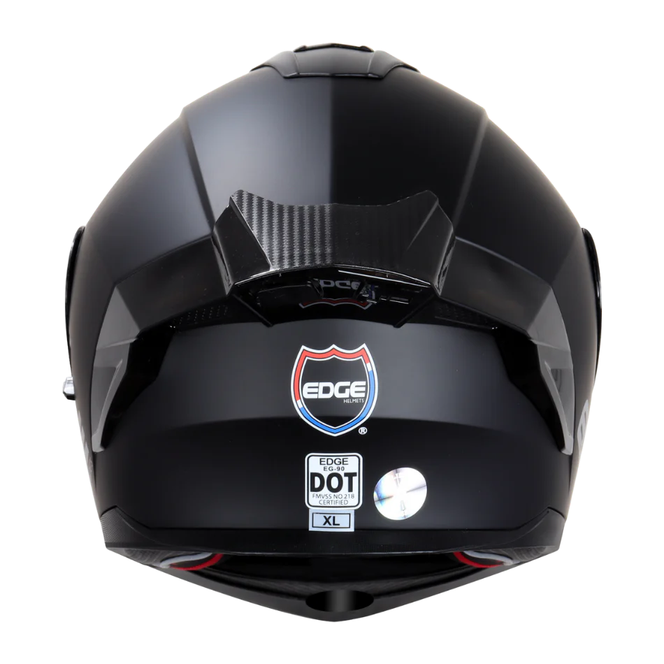 Casco EDGE Abatible Boston Sólido Negro Certificación DOT I ECE - Image 8