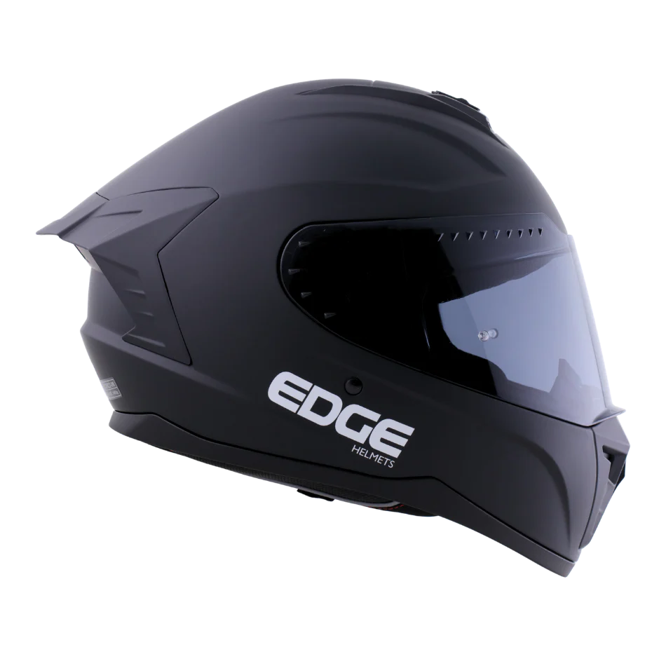 Casco Edge Integral Extreme Sólido Negro Cert. Dot I Ece - Image 9