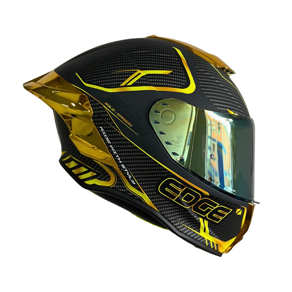 Casco EDGE Integral Shanghai Goldex Dorado Certificación DOT I ECE - Image 9