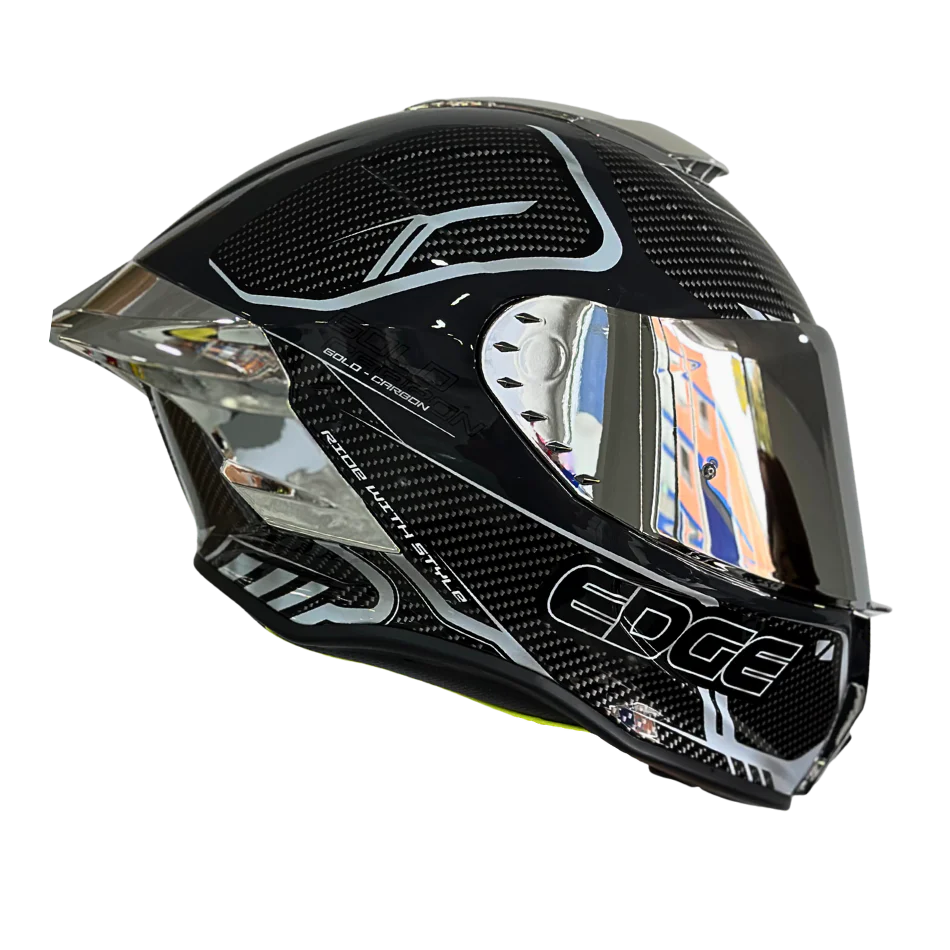 Casco EDGE Integral Shanghai Goldex Plateado Certificación DOT I ECE - Image 11