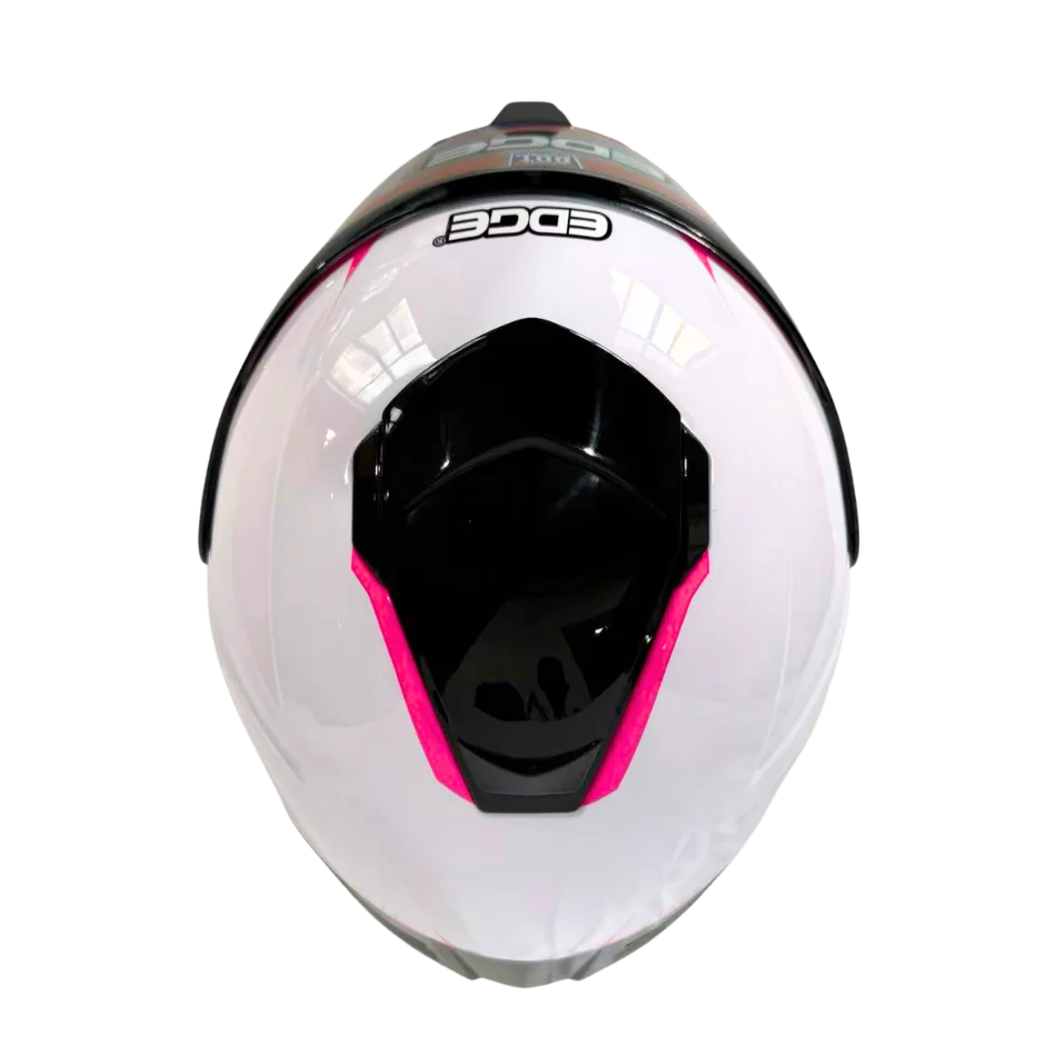 Casco EDGE Integral Shanghai Rush Blanco / Rosado Certificación DOT I ECE - Image 4