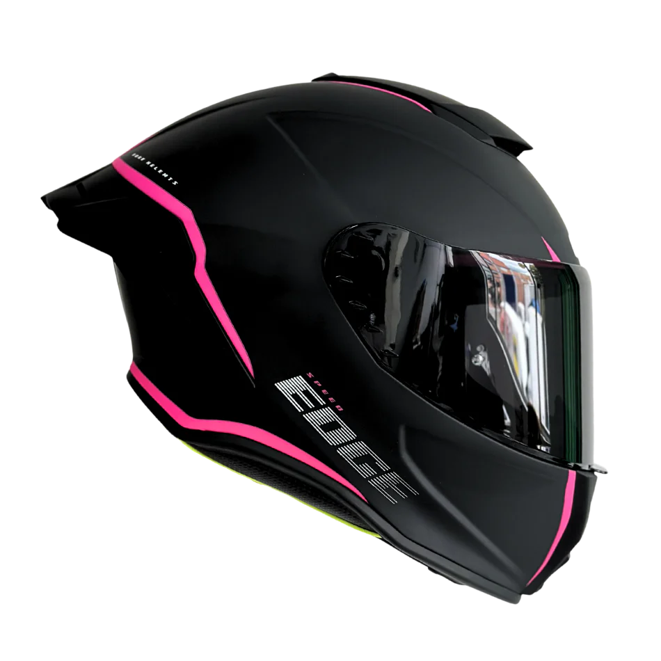 Casco EDGE Integral Shanghai Rush Negro/Rosado DOT-ECE - Image 10