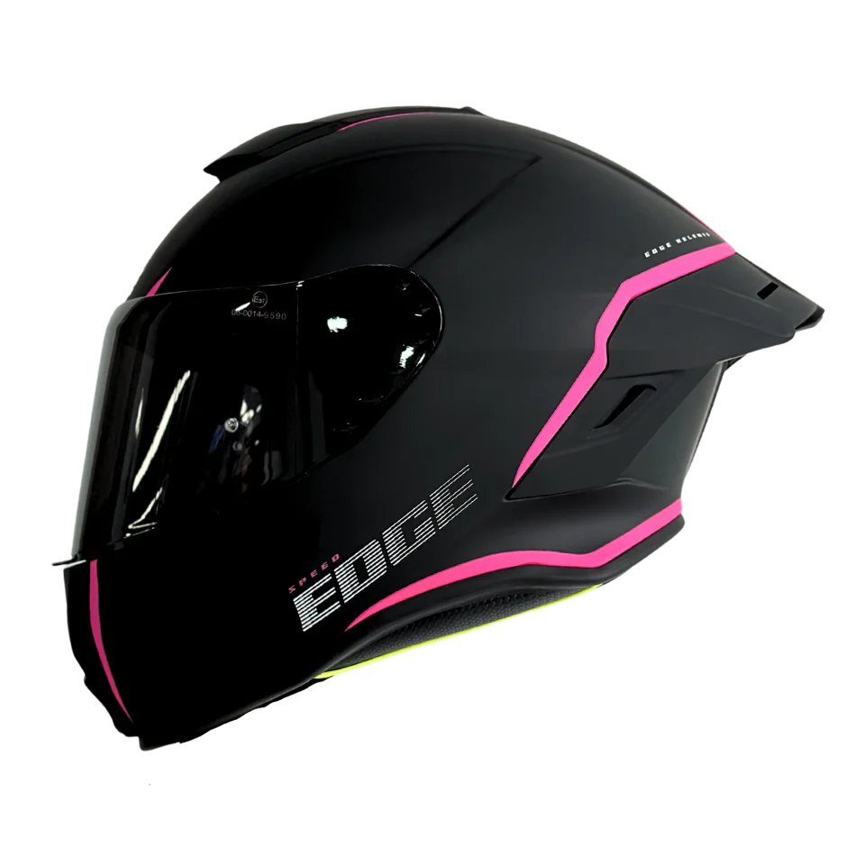 Casco EDGE Integral Shanghai Rush Negro/Rosado DOT-ECE - Image 3