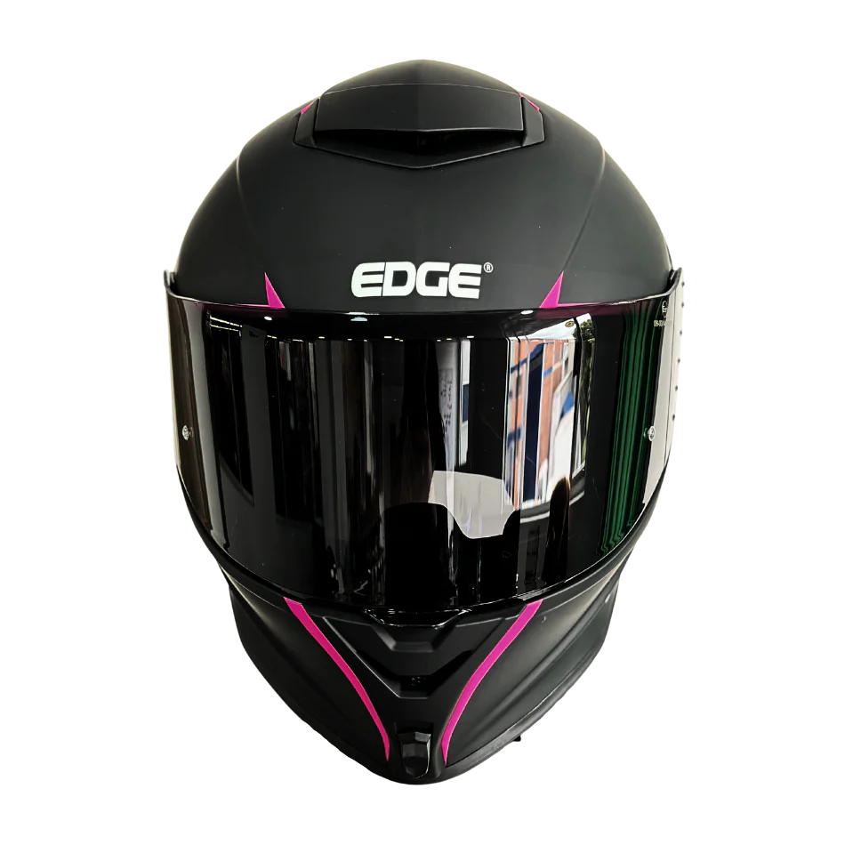 Casco EDGE Integral Shanghai Rush Negro/Rosado DOT-ECE - Image 4