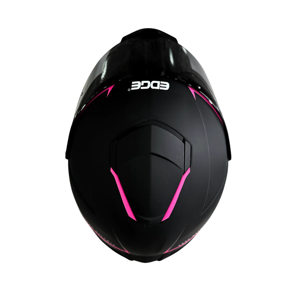 Casco EDGE Integral Shanghai Rush Negro/Rosado DOT-ECE - Image 8