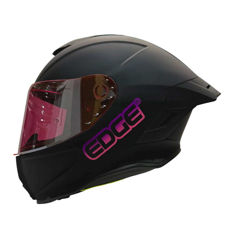 Casco EDGE Integral Shanghai Sólido Logo Rosa Certificación DOT I ECE - Image 11