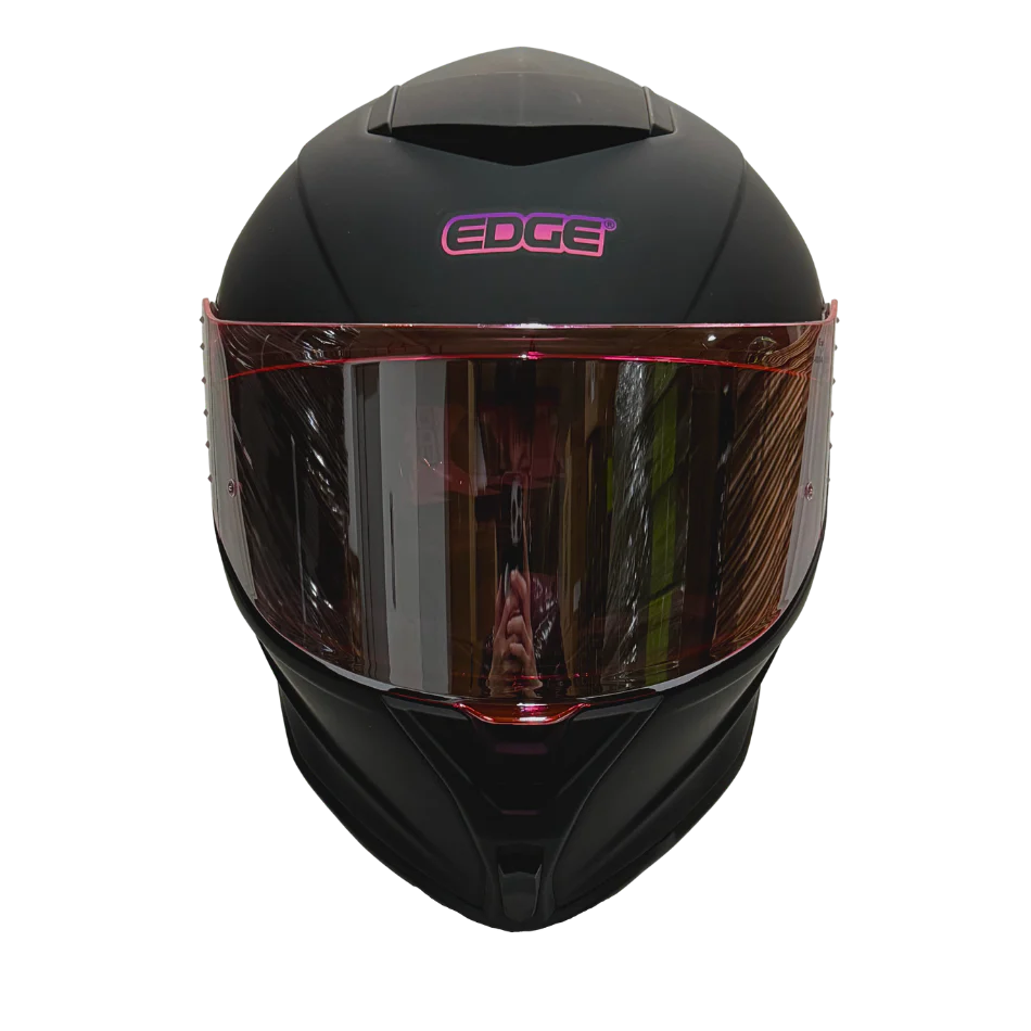 Casco EDGE Integral Shanghai Sólido Logo Rosa Certificación DOT I ECE - Image 12