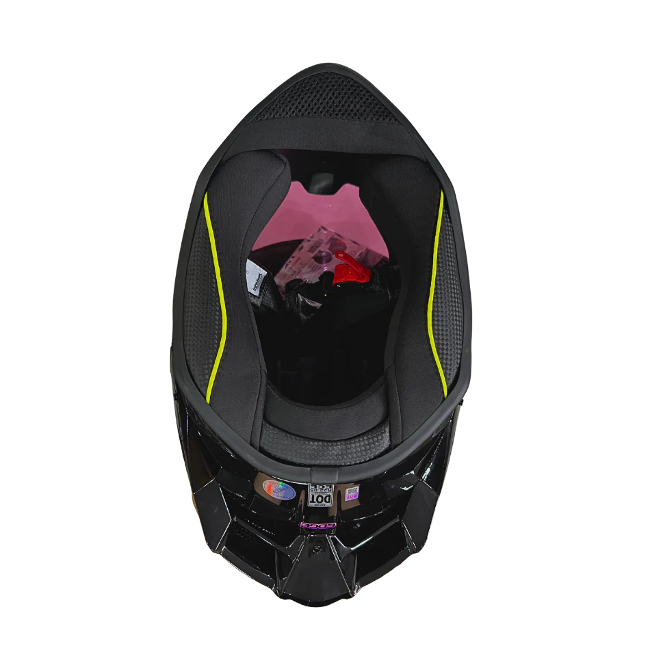 Casco EDGE Integral Shanghai Sólido Logo Rosa Certificación DOT I ECE - Image 17