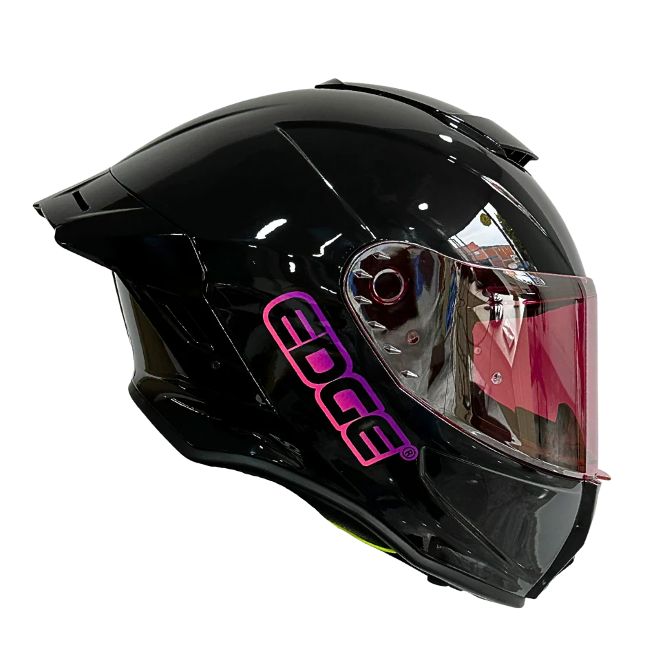 Casco EDGE Integral Shanghai Sólido Logo Rosa Certificación DOT I ECE - Image 22