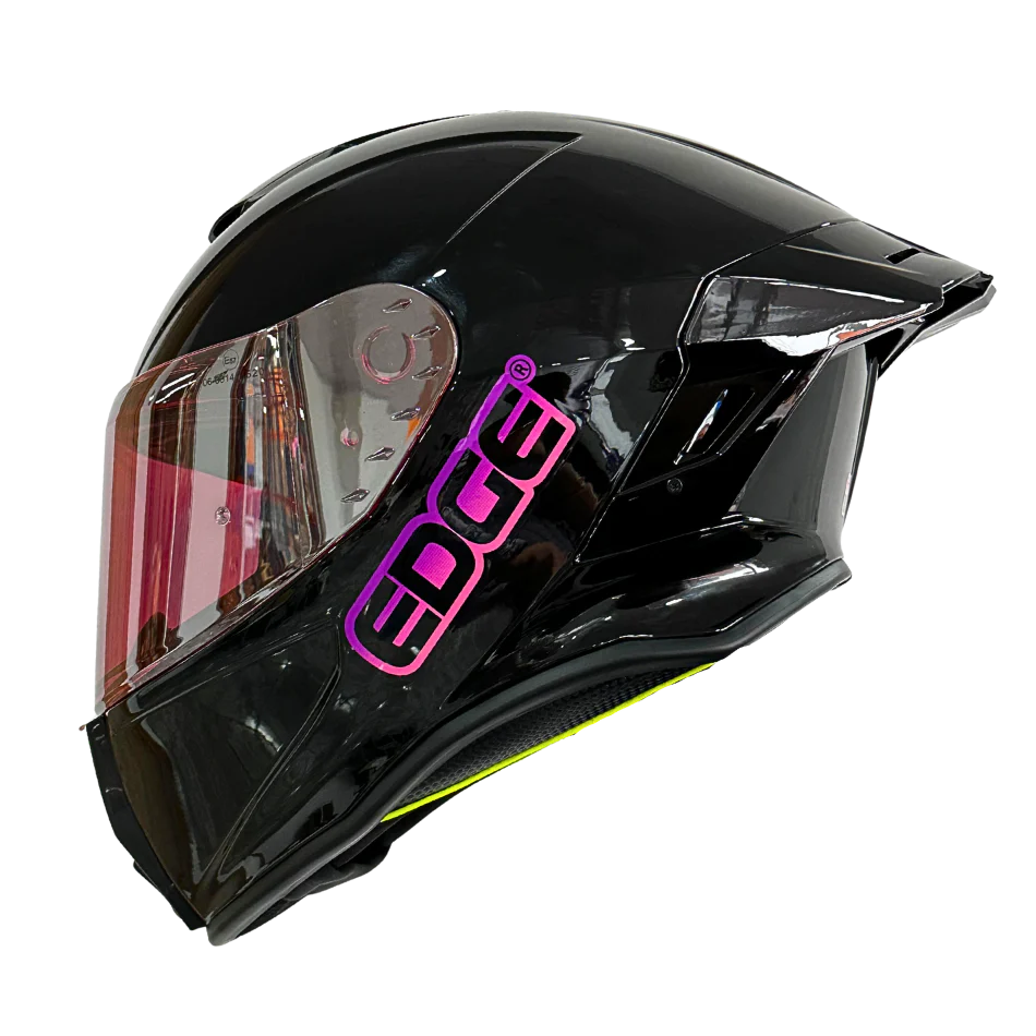 Casco EDGE Integral Shanghai Sólido Logo Rosa Certificación DOT I ECE - Image 3