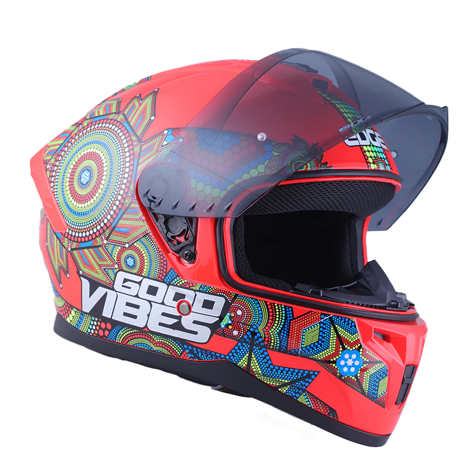 Casco Edge Integral Zoom Pro Xamma Rojo Certificado Dot - Image 11