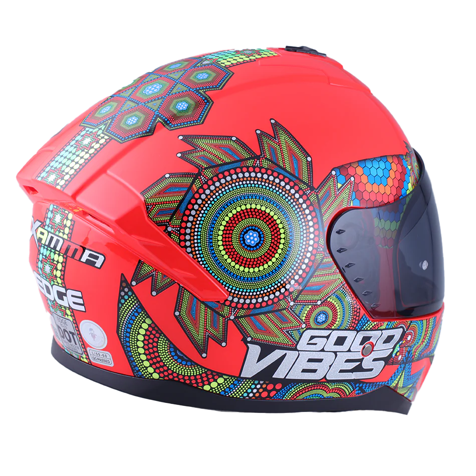 Casco Edge Integral Zoom Pro Xamma Rojo Certificado Dot - Image 4