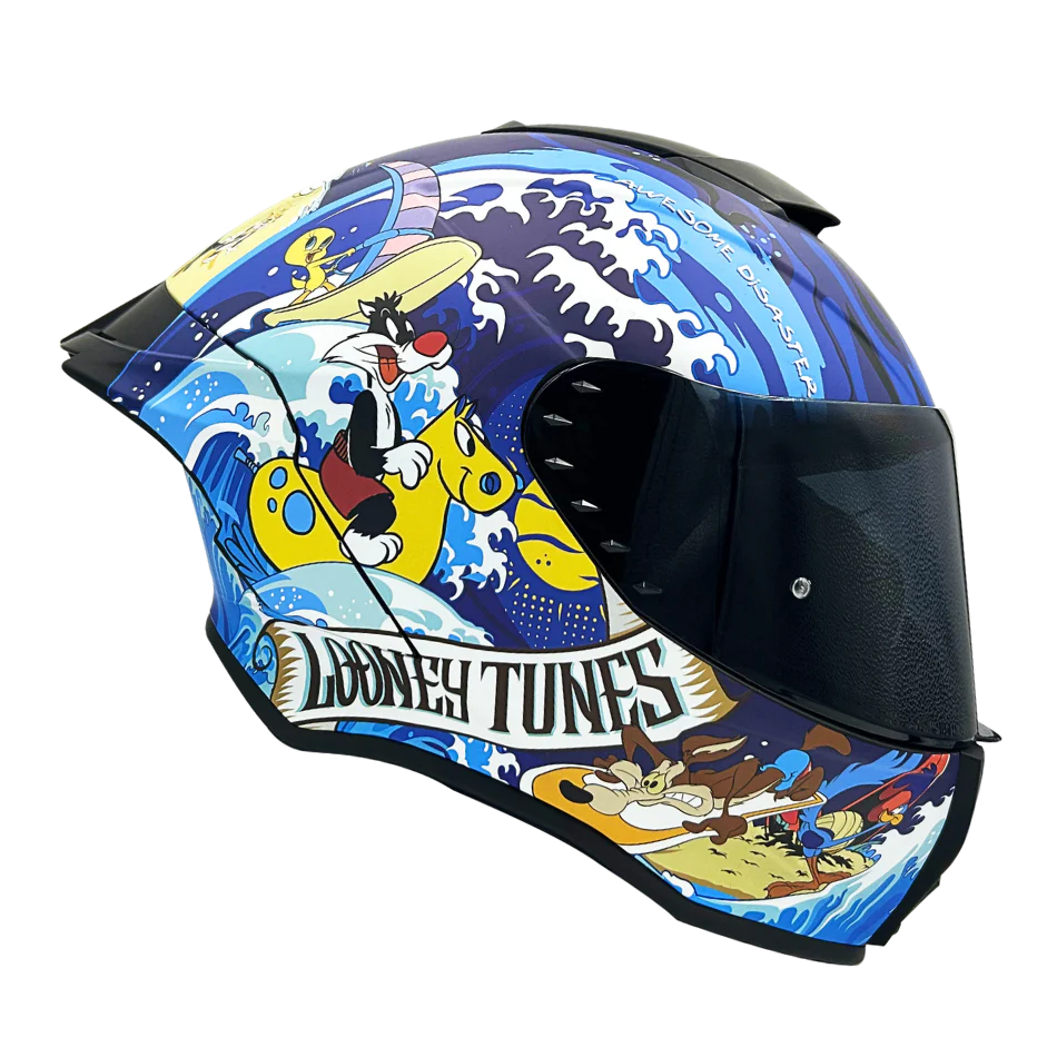 Casco WARNER Integral Shanghai Looney Tunes Certificación DOT I ECE - Image 12