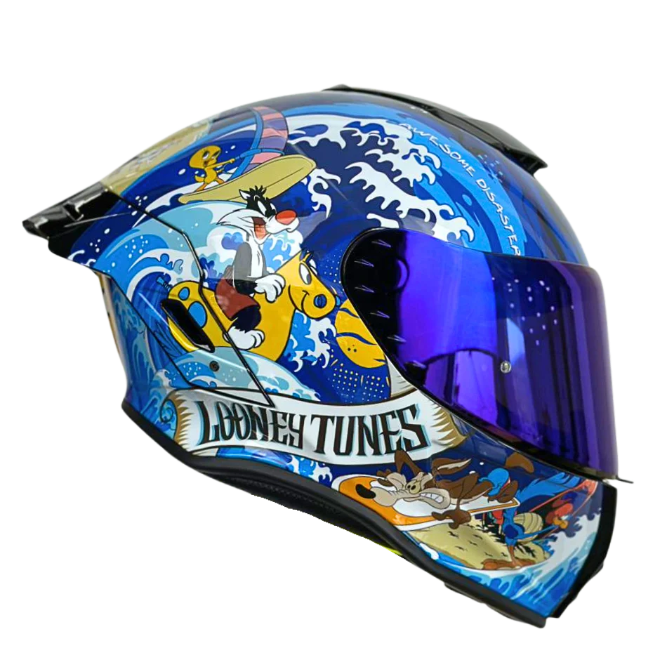 Casco WARNER Integral Shanghai Looney Tunes Certificación DOT I ECE - Image 14