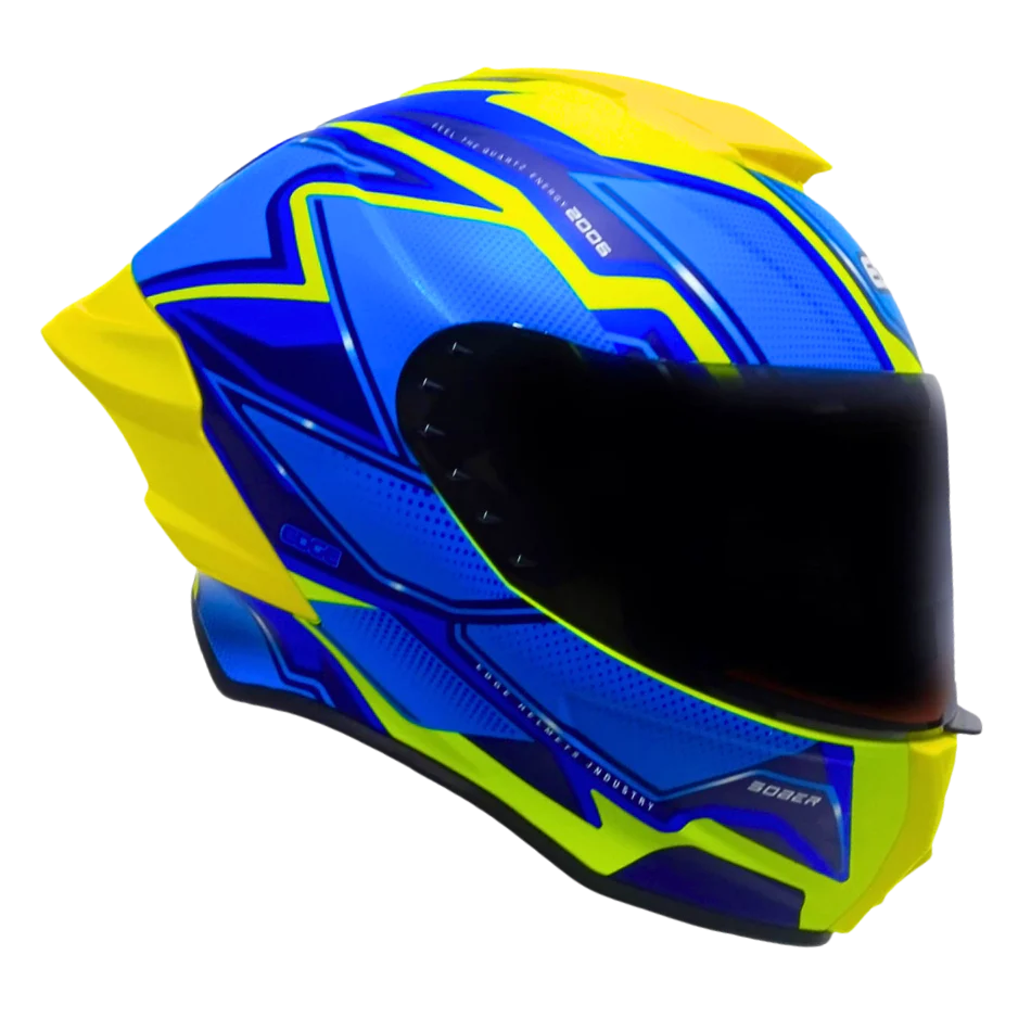 Casco Edge Shanghai Quartz  Amarillo / Azul Cert Dot I Ece - Image 10