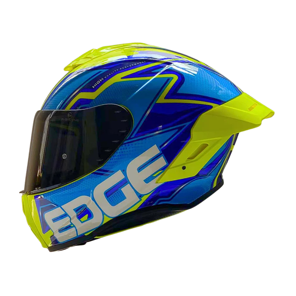 Casco Edge Shanghai Quartz  Amarillo / Azul Cert Dot I Ece - Image 5