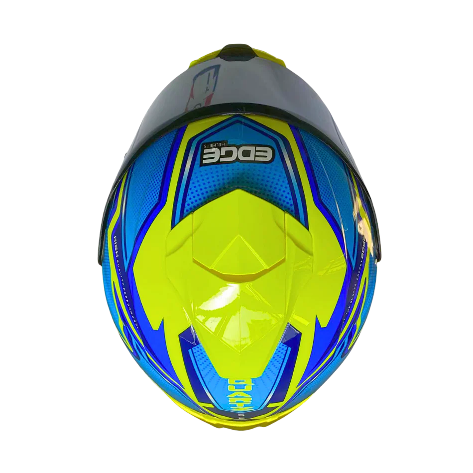 Casco Edge Shanghai Quartz  Amarillo / Azul Cert Dot I Ece - Image 6
