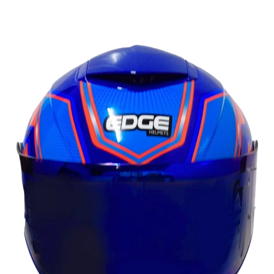 Casco Edge Shanghai Quartz Rojo / Azul  Cert. Dot I Ece - Image 4