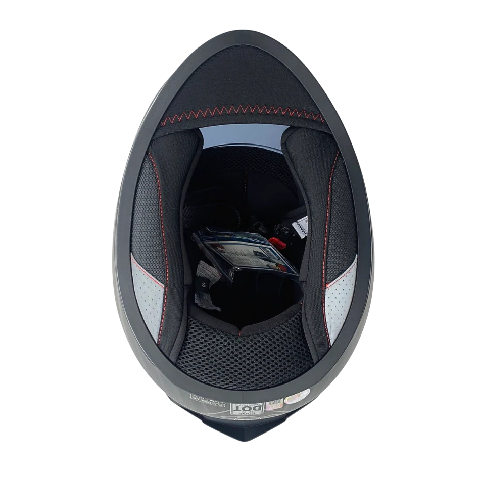 Casco Edge Shanghai Quartz Rojo / Azul  Cert. Dot I Ece - Image 8